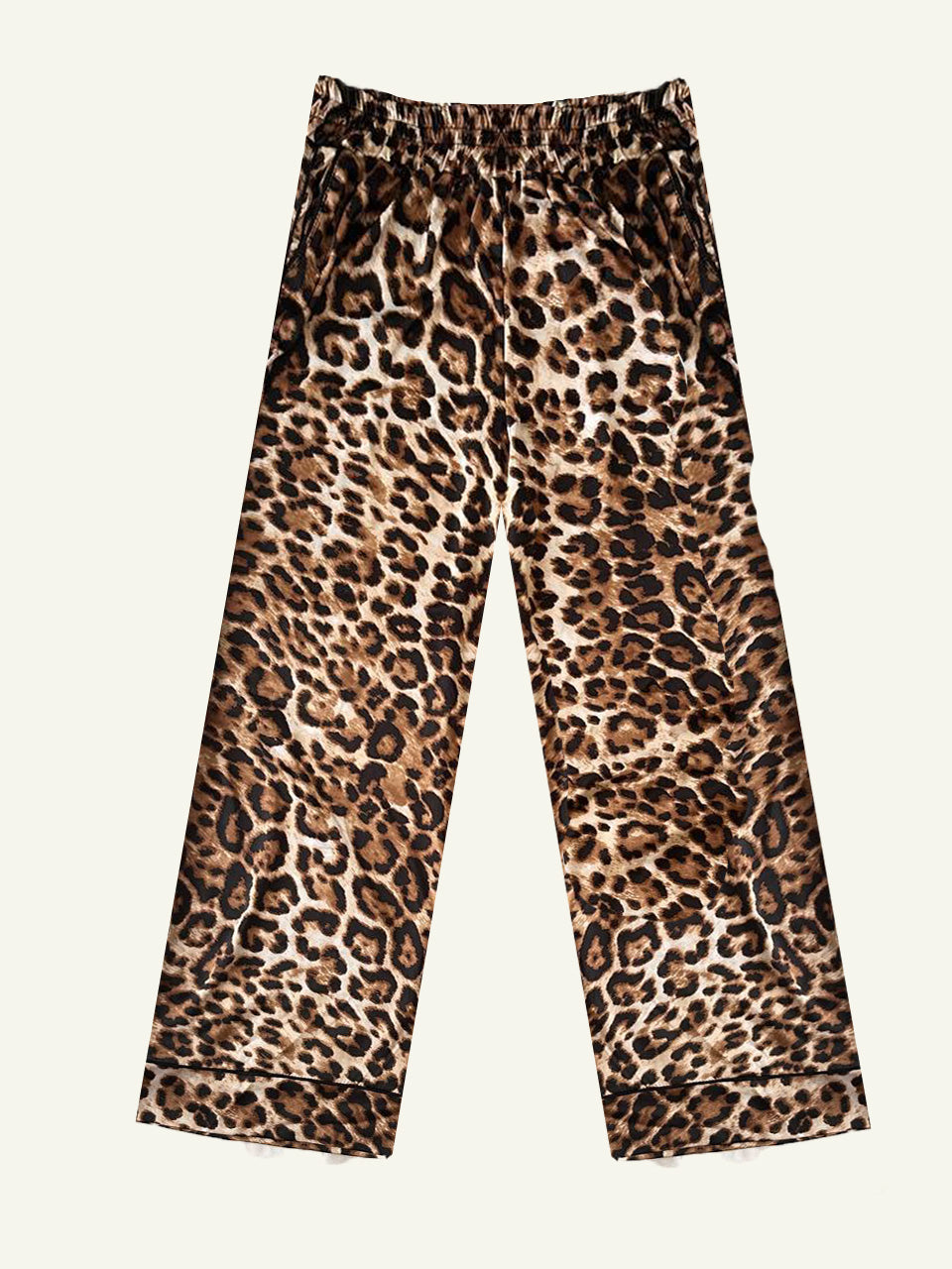 Leopard Silk Pants